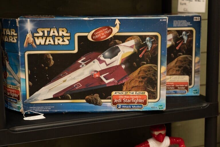 old toy star wars jedi starfighter model potential to save money recycling