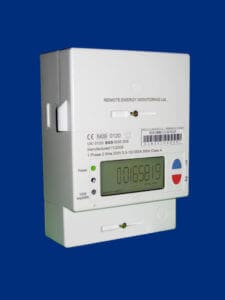 Smart meter recording electricity usage