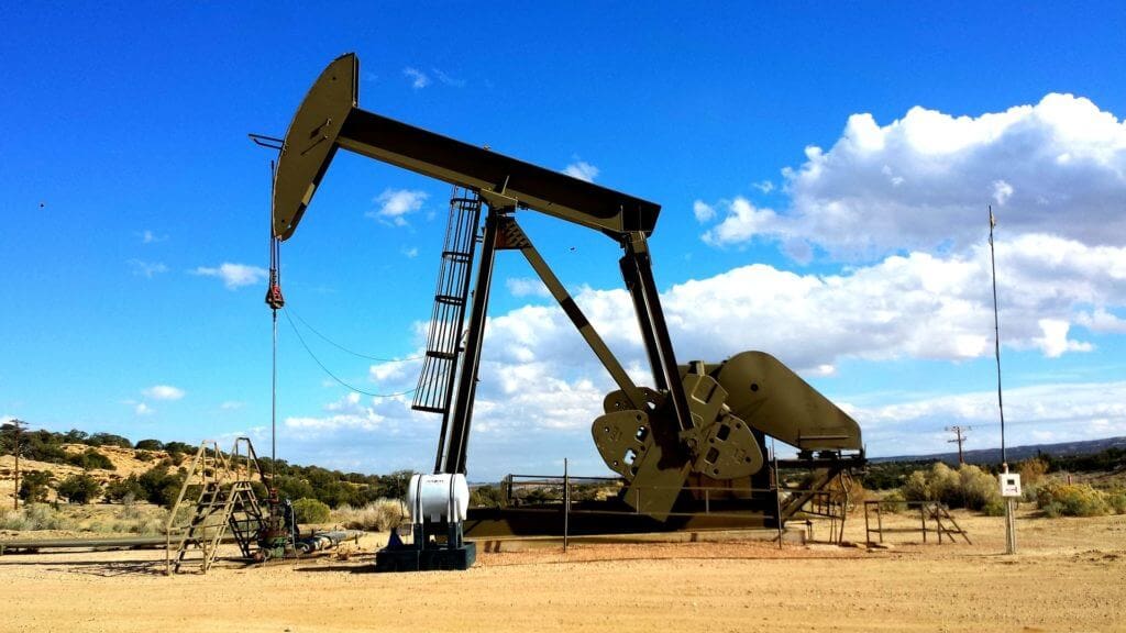A land based oil pump