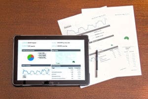 Performing data analysis on a tablet