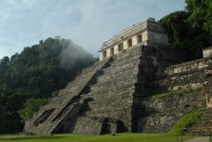 A Mayan ruin in Mexico