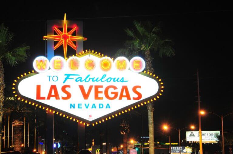 Las Vegas sign post in Nevada