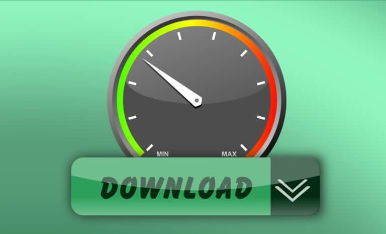 An internet speed test
