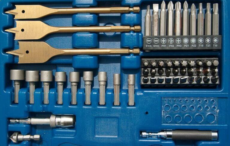 A set of drill bits for DIY use