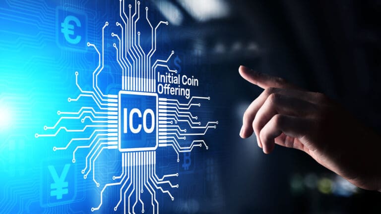 A crypto ICO concept