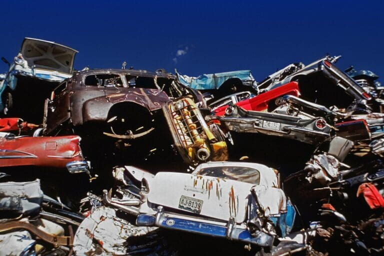 A car scrapyard