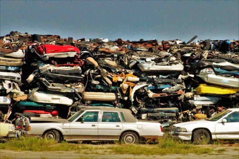 A car scrap yard