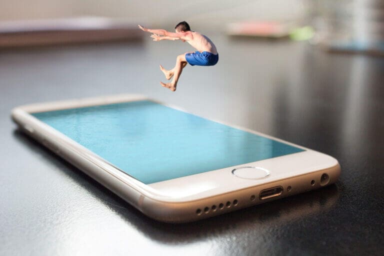 Jumping into a smartphone