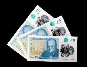 New five pound notes