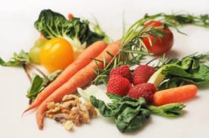 Healthy fruit and vegetables